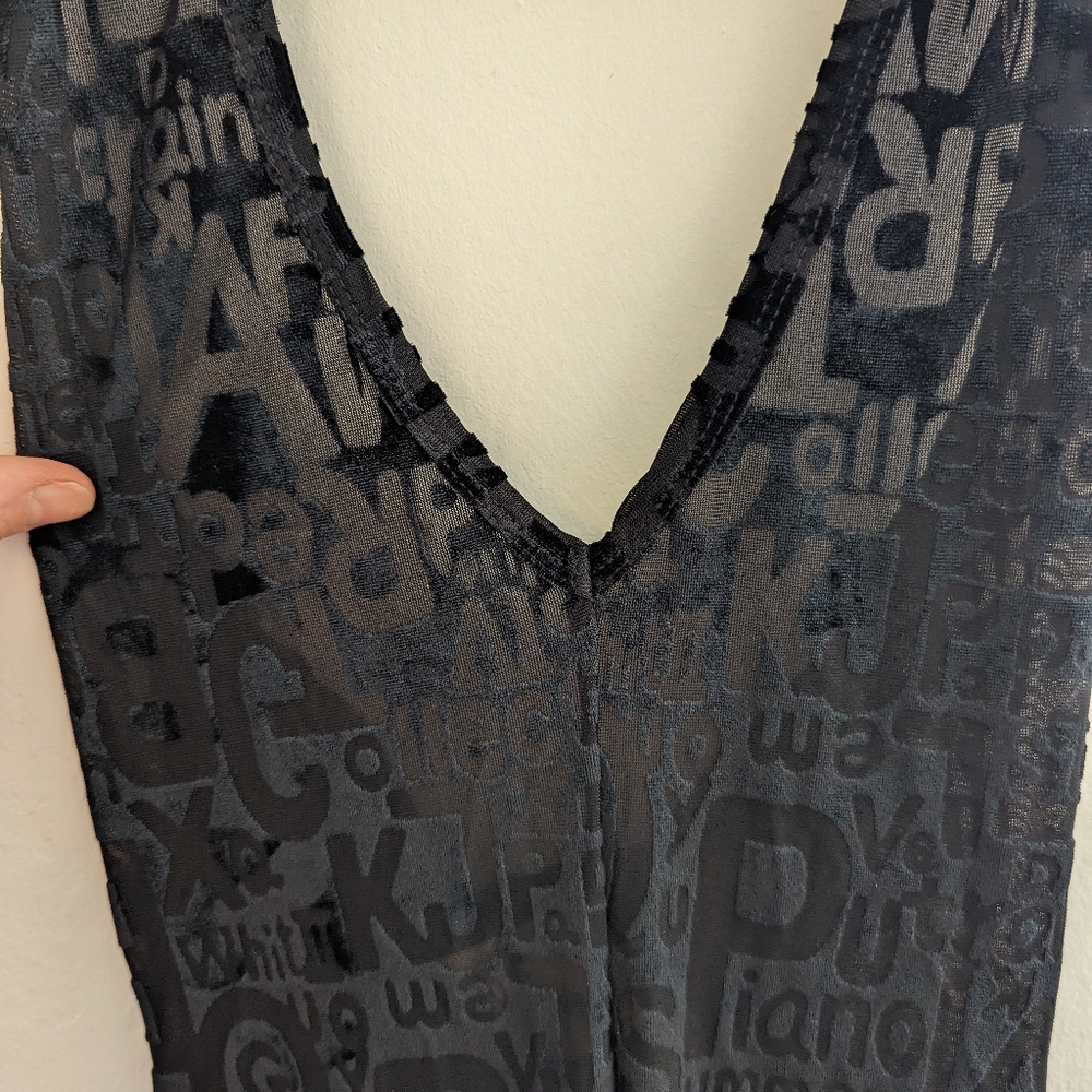 Fashion Brand Wordy Jumpsuit XXS